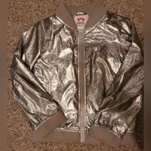 Kids Appaman Metallic Bomber Jacket